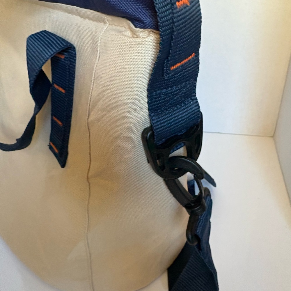Disney Cruise Line Insulated Cooler Bag Tote – Beige & Navy with Shoulder Strap - Picture 9 of 11